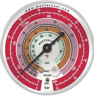 více o produktu - AKCE- Manometr vysokotlaký EBAH1, 80mm, R32/R410A, Mastercool